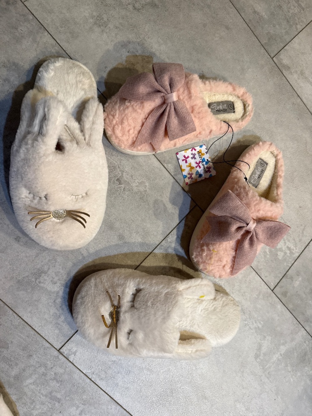 Slipper bundle bunnies and bows